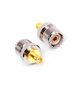 Переходник SMA Female - UHF Female (SMA мама,гнездо-UHF мама,гнездо) цена за 1 шт