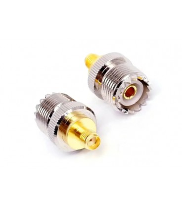 Переходник SMA Female - UHF Female (SMA мама,гнездо-UHF мама,гнездо) цена за 1 шт