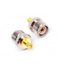 Переходник SMA Female - UHF Female (SMA мама,гнездо-UHF мама,гнездо) цена за 1 шт