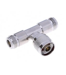 Сплиттер N Тype Male- Female 2Х (папа-штекер- 2 мамы, гнезда), тройник разветвитель, цена за 1 шт