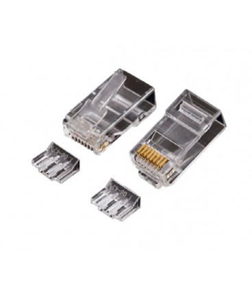 Коннектор OK-net RJ-45 Кат.6 UTP 50U с вставкой упаковка 100 шт. цена указана за шт.