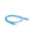 Патч-корд литой RITAR, CCA, UTP, RJ45, Cat.5e, 1m, синий Q1000