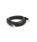 Патч-корд литой RITAR, UTP, RJ45, Cat.6, 2m, черный, Cu (медь)