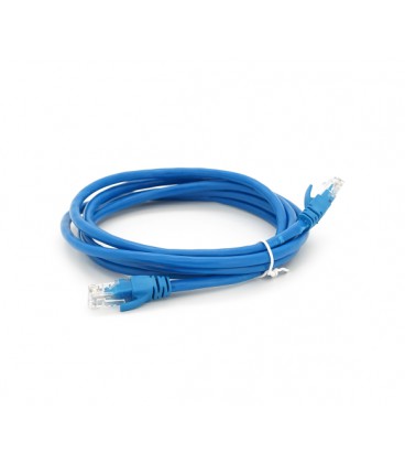 Патч-корд литой RITAR, UTP, RJ45, Cat.6, 2m, синий, Cu (медь)
