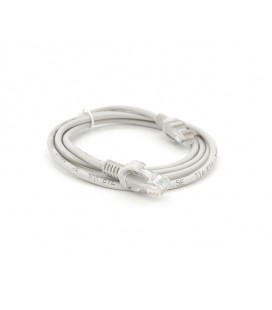 Патч-корд литой RITAR, CCA, UTP, RJ45, Cat.5e, 1m, серый Q1000