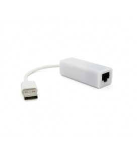Контроллер USB 2.0 to Ethernet - Сетевой адаптер 10/100Mbps с проводом, White, Blister Q500
