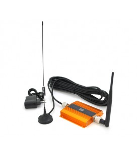 Комплект усилитель GSM102-3G-4G 900МГц . Усилитель однодиапозонный, антенна приёма 10м кабеля, встроенная антенна ретрансляции. 