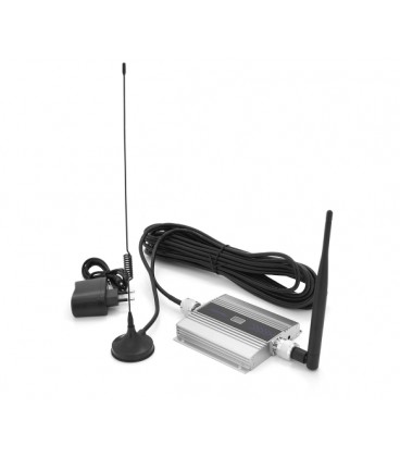 Комплект усилитель GSM101-3G-4G 900МГц . Усилитель однодиапозонный, антенна приёма,10м кабеля, встроенная антенна ретрансляции. 