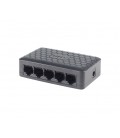 5ти портовый Ethernet коммутатор ONV-H1005ES в черном корпусе, 5*100Мб портов, 5В 1Ач, 87.7×55×23.9 мм