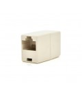 Соединитель RJ45 8P8C мама/мама RJ45 для соединения кабеля, бежевый, Q100