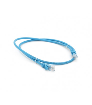 Патч-корд литой RITAR, UTP, RJ45, Cat.6, 1m, синий, Cu (медь)