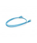 Патч-корд литой RITAR, UTP, RJ45, Cat.6, 1m, синий, Cu (медь)