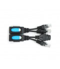 Splitter/Combiner RJ-45 POE Разветвитель сигнала 2 устройства по одному кабелю с поддержкой POE (Пара)