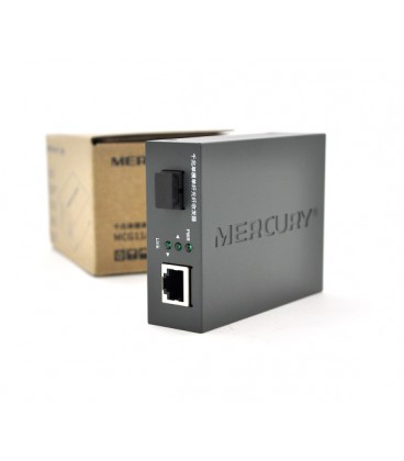Медиаконвертер Mercury MCG11B-3 В (IC+175), 1550 WDM, 10M/100M/1000M, (0 +70°C), 20km + блок питания 5V 2A + переходник Q10