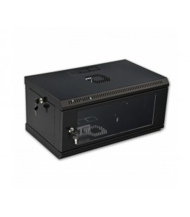 Шафа 4U, 600x350x284мм (Ш*Г*В), економ, акрилове скло, чорна