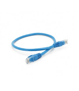 Патч-корд литой RITAR, UTP, RJ45, Cat.6, 0.5m, синий, Cu (медь)