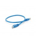 Патч-корд литой RITAR, UTP, RJ45, Cat.6, 0.5m, синий, Cu (медь)