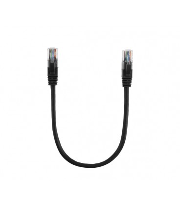 Патч-корд литой RITAR, UTP, RJ45, Cat.6, 0.5m, черный, Cu (медь)