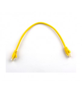 Патч-корд литой RITAR, CCA, UTP, RJ45, Cat.5e, 0,3m, желтый Q710