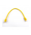 Патч-корд литой RITAR, CCA, UTP, RJ45, Cat.5e, 0,3m, желтый Q710