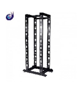 Стійка 24U, подвійна, чорна (без ніг)