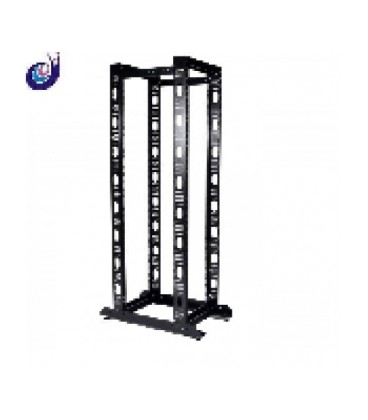 Стійка 24U, подвійна, чорна (без ніг)