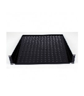 Полиця консольна 19' 2U 400мм, чорна