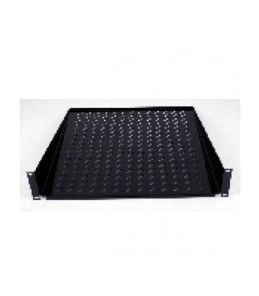 Полиця консольна 19' 2U 400мм, чорна