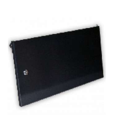 Двері суцільнометалеві 9U до шаф MGSWA, чорна