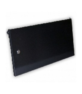 Двері суцільнометалеві 6U до шаф MGSWA, чорна