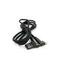 Кабель iKAKU KSC-028 JINDIAN charging data cable for micro, Black, длина 1м, 2.4A, BOX