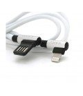 Кабель iKAKU KSC-028 JINDIAN charging data cable for iphone, Silver, длина 1м, 2.4A, BOX