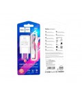 Набор СЗУ 110-240V HOCO C96A+ кабель Micro, 1xUSB, 2.1A, кабель 1м, White, Blister