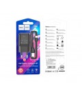 Набор СЗУ 110-240V HOCO C96A+ кабель Micro, 1xUSB, 2.1A, кабель 1м, Black, Blister