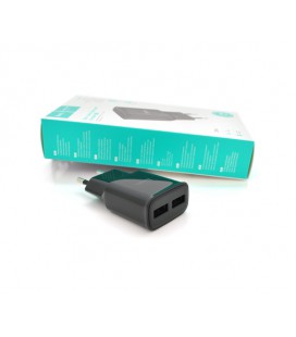 СЗУ 110-240V HOCO C88A, 2xUSB, 2.4A, Black, Box