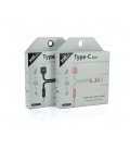 Переходник 2 в 1 KY-174 Type-C(M) &gt,Type-C(F) + Jack 3.5mm(F), 5см, White/Pink, Box