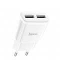 СЗУ 110-240V HOCO C88A, 2xUSB, 2.4A, White, Box