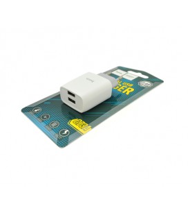 СЗУ 110-240V HOCO C73A, 2xUSB, 2.4A, White, Blister