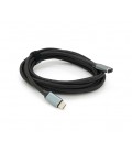 Удлинитель Type-C to Type-C (USB 3.2 GEN2 male to female), оплетка, Black, длина 3м, поддержка 100W/10Gbps, 4K60HZ audio/video o