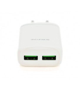 СЗУ BOROFONE BA54A 18W 2xUSB, 3A, White, Box