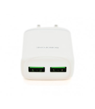 СЗУ BOROFONE BA54A 18W 2xUSB, 3A, White, Box