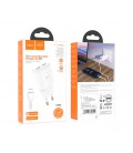 Набор СЗУ 110-240V HOCO C88A + кабель Lighting, 2xUSB, 2.4A, кабель 1м, White, Box