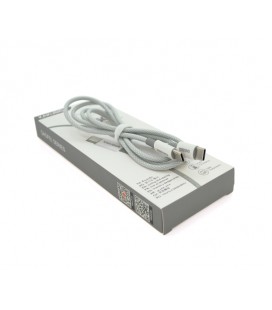 Кабель iKAKU KSC-723 GAOFEI PD20W smart fast charging cable (Type-C to Type-C), Silver, длина 1м, BOX