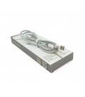 Кабель iKAKU KSC-723 GAOFEI PD20W smart fast charging cable (Type-C to Type-C), Silver, длина 1м, BOX
