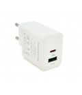 СЗУ BOROFONE BA67A PD20W Type-C+USB, 3A, White, Box