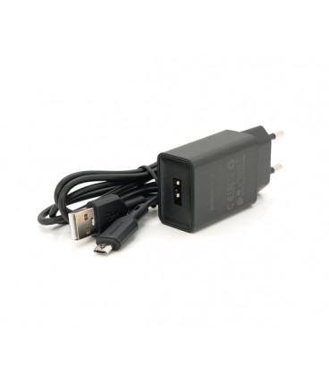 Набор BOROFONE BA68A СЗУ 1xUSB+ кабель Micro, 2.1A, 1м, Black, Blister-box