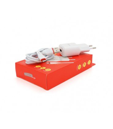 Набор BOROFONE BA48A СЗУ 1xUSB+ кабель Micro, 2.1A, 1м, White, Box