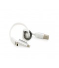 Кабель iKAKU KSC-324 JIANCHONG fast charging data cable (TYPE-C to Lightning), White, длина 0.2м, 3,2А, BOX