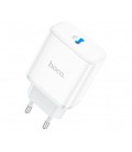 СЗУ 110-240V HOCO C104A 1xUSB-C, PD20W, White, Box