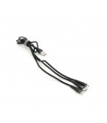 Кабель KSC-296 TUOYUAN charging data cable 3 in 1 Micro / Iphone / Type-C, длина 1м, Black, BOX